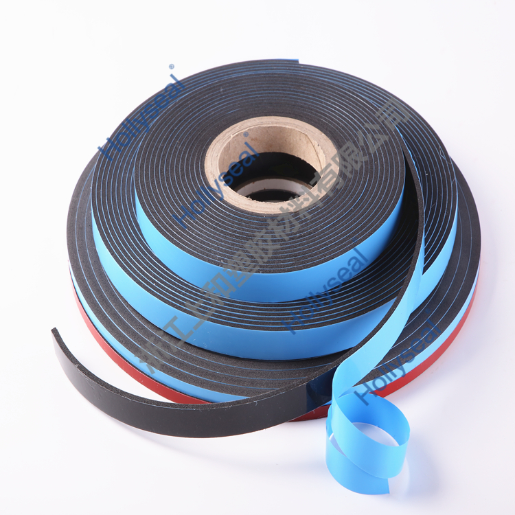 Hollyseal?高密度雙面藍(lán)膜PVC泡棉膠帶 厚度1mm~25mm，密度110kg/m3~500kg/ m3